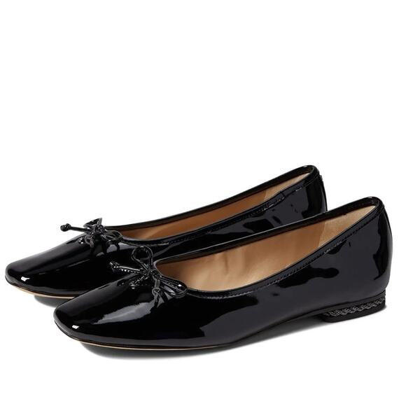 Sam Edelman Marisol Ballet Flat in Black Patent Leather - Picture 1 of 15